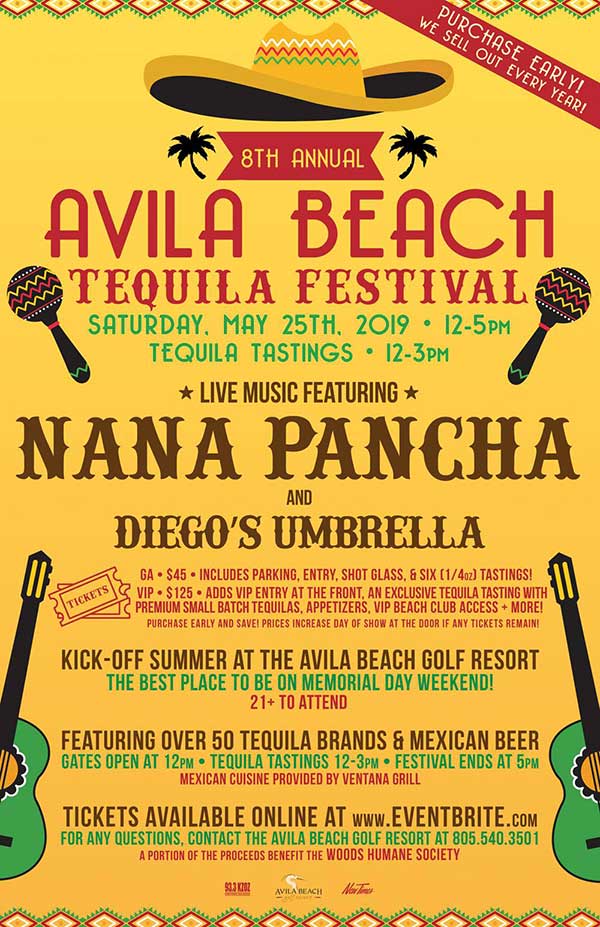 Avila Beach Tequila Fest - Saturday of Memorial Day Weekend