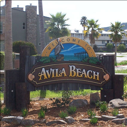 Avila Beach Welcome Sign